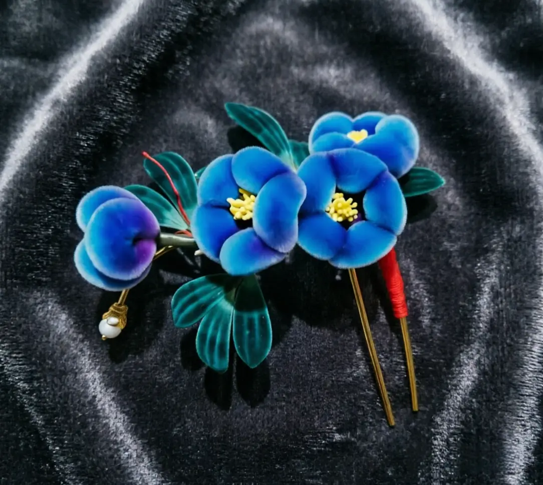 绒花作品